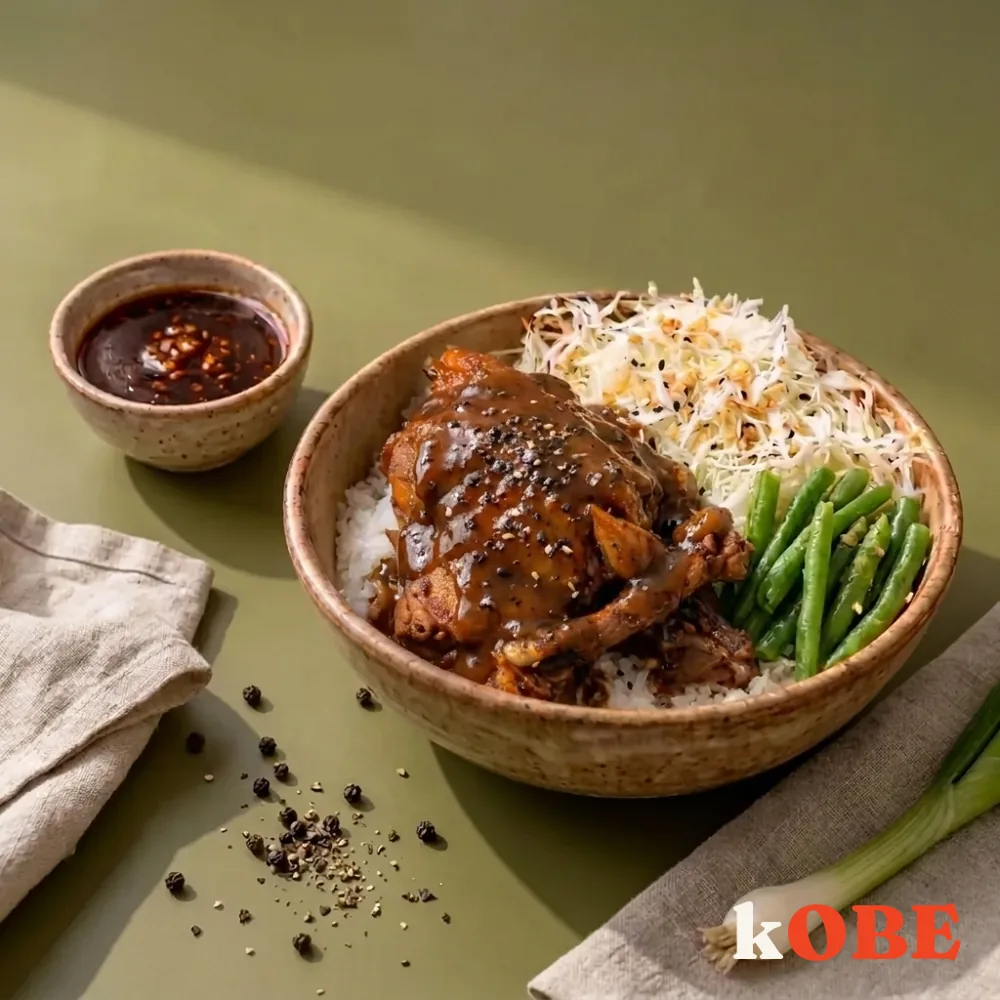 Đùi gà xốt tiêu đen