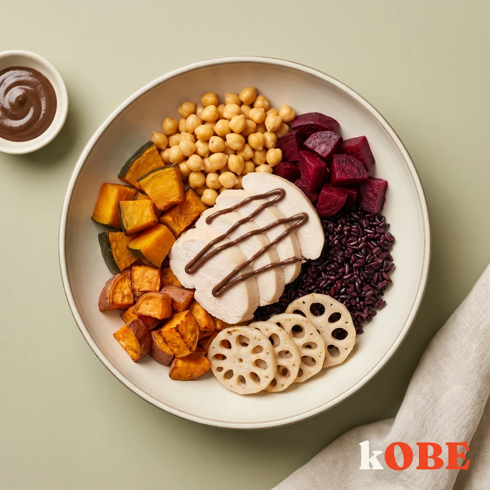 Poke Ức Gà Tỏi Đen