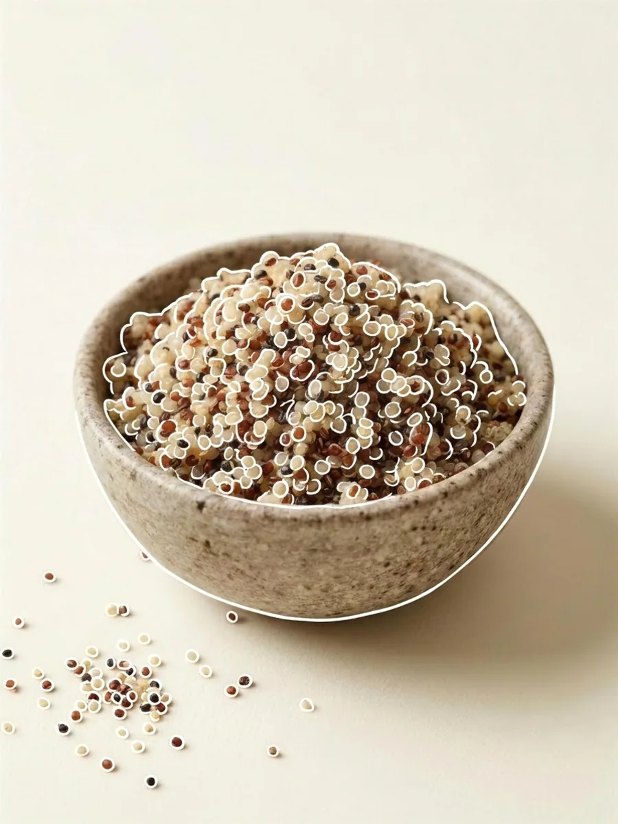 Quinoa 3 màu trắng đỏ đen nấu chín