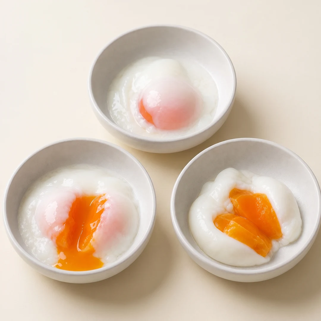 3 độ chín: Onsen, Jammy, Hard-soft