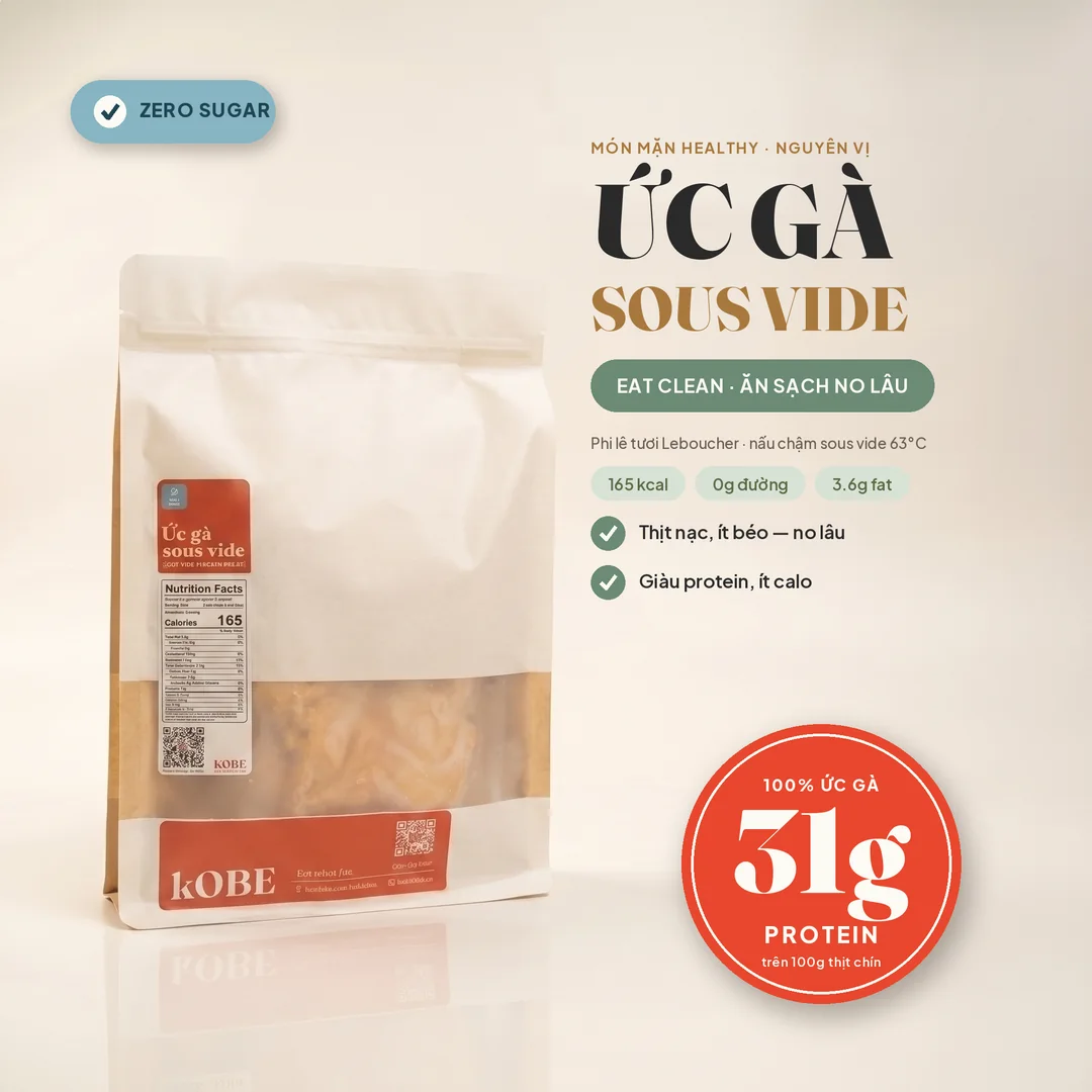 Bao bì Ức Gà Sous Vide