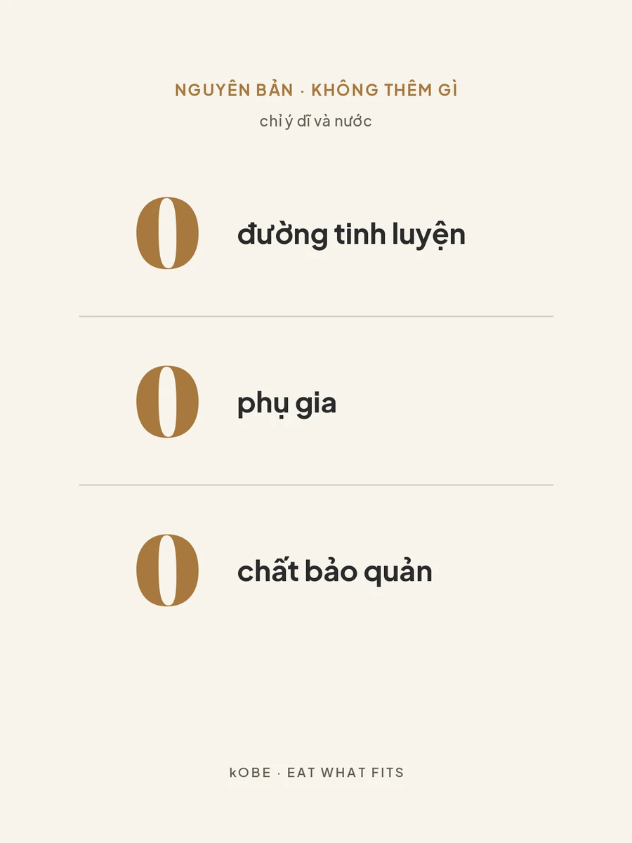 Không thêm gì khác
