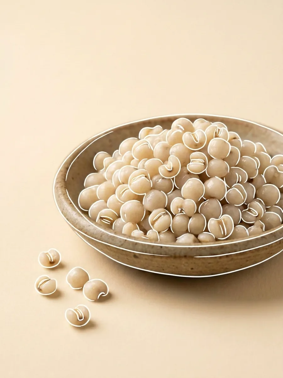 Hạt ý dĩ bo bo nấu chín